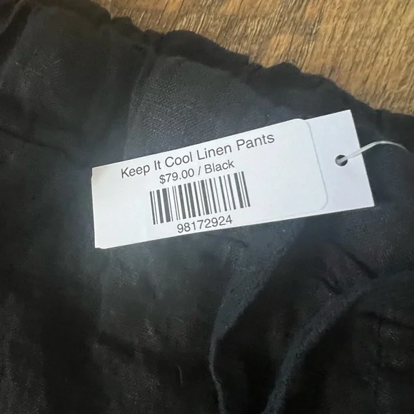 NWT Meo Meli Keep It Cool Cargo Linen Pants - Picture 5 of 8